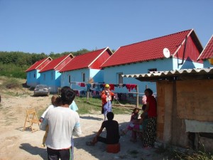 The Rapa Gypsy settlement - new Gypsy Houses being built sponsored by donations